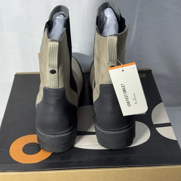 Bogs Holly Chelsea Leather Waterproof Women's Casual Boots, Taupe, Sz. 10 NEW - Picture 13 of 16